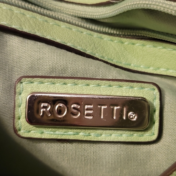 ROSETTI' Mint Green/Silver Plaque. Crossbody Shoulder. Handbag Purse. Mint Green - Picture 5 of 6